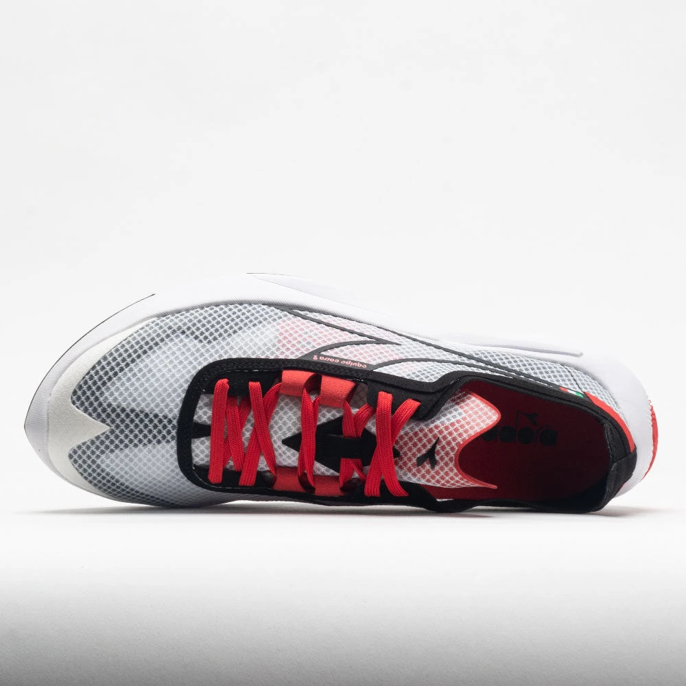Diadora Equipe Corsa 2 Men's White/Black/Fiery Red 5 Diadora Equipe Corsa 2 Men's White/Black/Fiery Red - Image 3