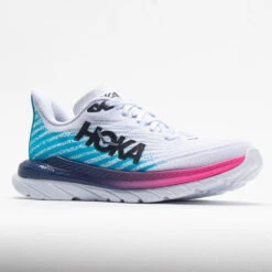 HOKA Mach 5 Women's White/Scuba Blue -Hoka || On Running || BROOKS Shop 048542 5