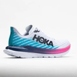 HOKA Mach 5 Men's White/Scuba Blue -Hoka || On Running || BROOKS Shop 048548 6