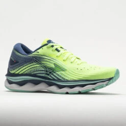 Mizuno Wave Sky 6 Women's Neo Lime/Ancient Water -Hoka || On Running || BROOKS Shop 049122 5