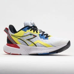 Diadora Mythos Blushield Volo 3 Men's White/Black/Yellow Fluo -Hoka || On Running || BROOKS Shop 049509 5
