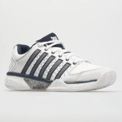 K-Swiss Hypercourt Express Leather Men's White/Navy/Silver -Hoka || On Running || BROOKS Shop 113347 5