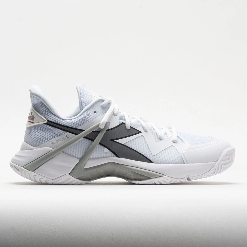 Diadora B.Icon 2 AG Men's White/Silver 3 Diadora B.Icon 2 AG Men's White/Silver