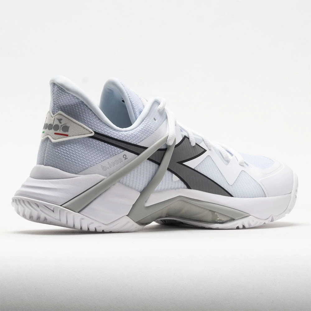 Diadora B.Icon 2 AG Men's White/Silver 8 Diadora B.Icon 2 AG Men's White/Silver - Image 6