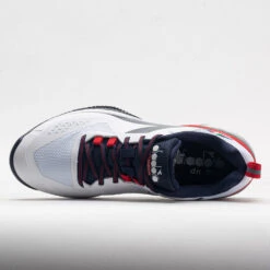 Diadora Blushield Torneo 2 Clay Men's White/Corsair/Fiery Red -Hoka || On Running || BROOKS Shop 117026 2