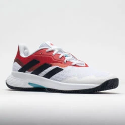 Adidas CourtJam Control Men's White/Black/Better Scarlet -Hoka || On Running || BROOKS Shop 117074 5