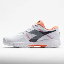 Diadora Trofeo AG Pickleball Women's White/Black/Vermillion Orange -Hoka || On Running || BROOKS Shop 370024 1