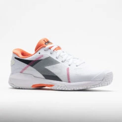 Diadora Trofeo AG Pickleball Women's White/Black/Vermillion Orange -Hoka || On Running || BROOKS Shop 370024 5