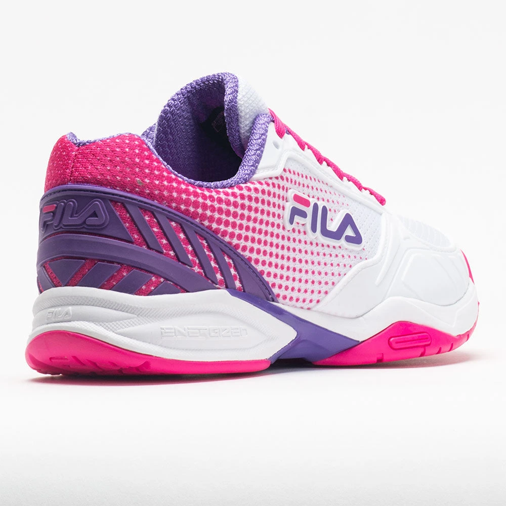 Fila Volley Zone Women's White/Pink Glo/Purple 8 Fila Volley Zone Women's White/Pink Glo/Purple - Image 6