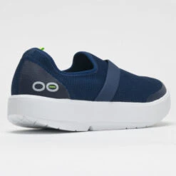 OOFOS OOmg Low Women's White/Navy -Hoka || On Running || BROOKS Shop 631140 6